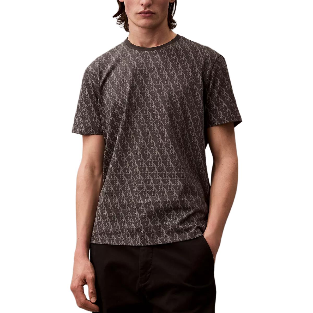 

Calvin Klein Minimalist Comfortable Versatile Printed Letter Short Sleeve T-Shirt Men tops Gray 40BC240-022 S