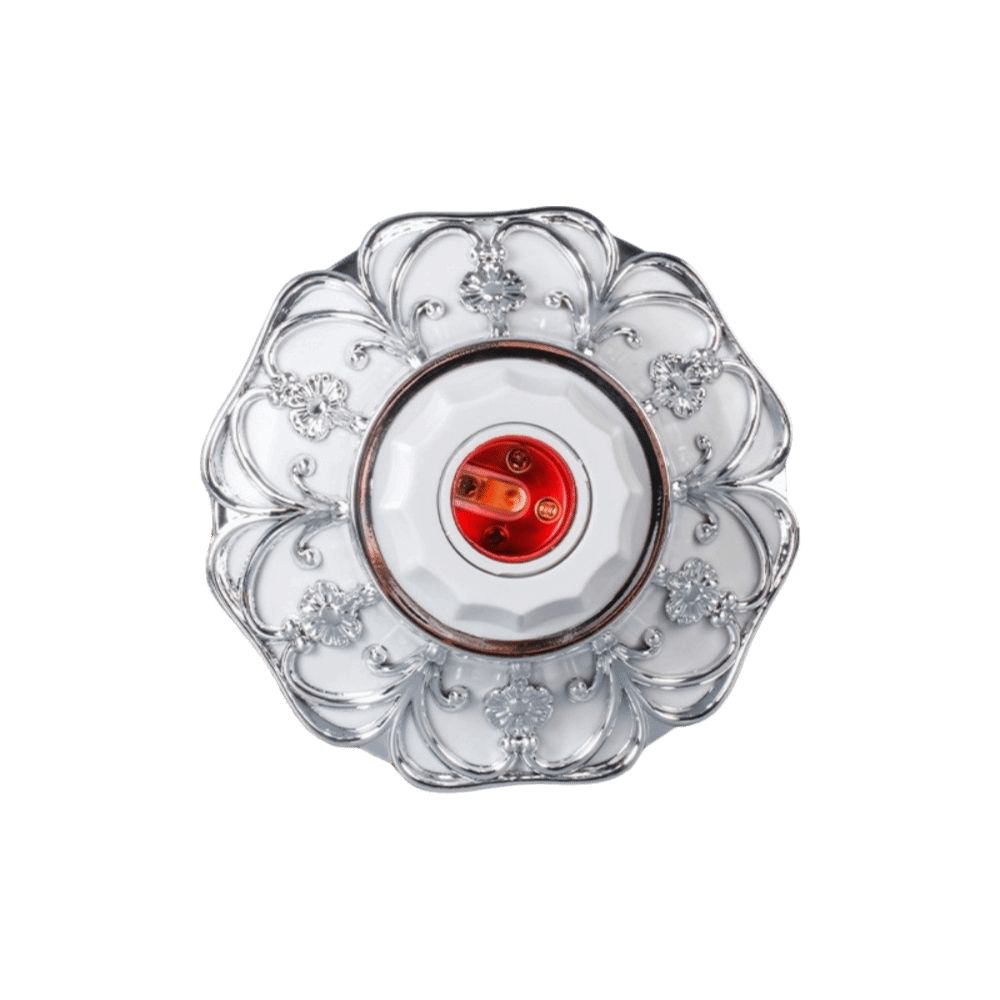 Fixed Base E27 Lamp Socket Round Screw Screw Cap Pendant Lamp Holder Colored Holder Circular Base Lamp Holder Household