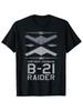 B-21 Raider Stealth Bomber Graphic-100% Cotton Casual Short Sleeve O-neck Printed Men's T-shirt.