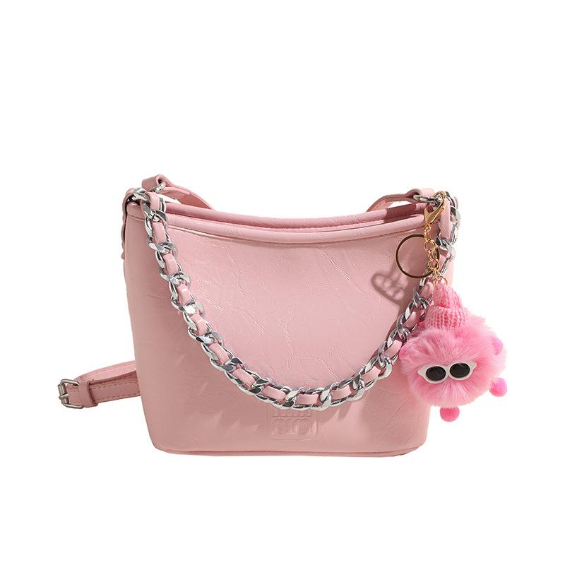 

Сумка Женская Новая Женская Наплечная Сумка Универсальная Цепочка Портативная Сумка Мессенджер Сумка для Поездок розовый