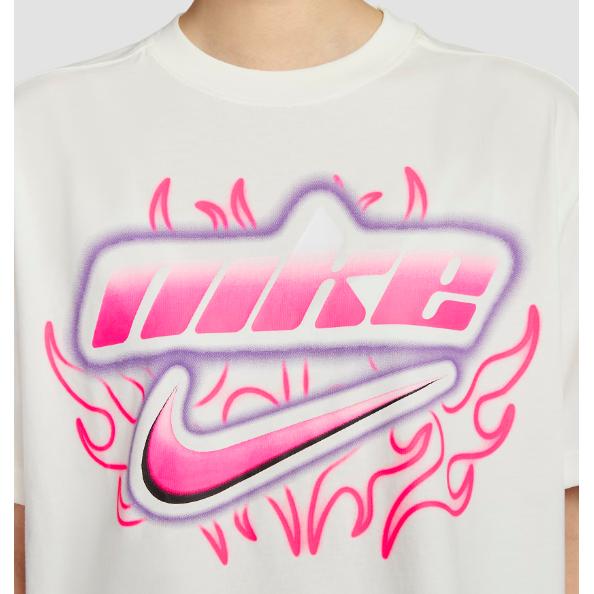 New Nike Sportswear T Shirt Women's White FZ1147-133