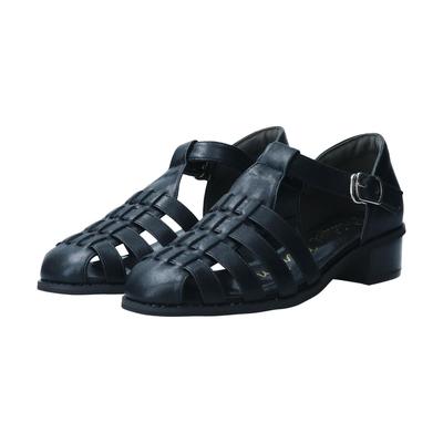 Bridget Birkin Gurkha Sandals, Strap Gurkha Sandals, Women's, Black, Size 24.0 Cm, 542013