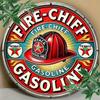 Vintage Texaco Metal Sign Fire Chief Garage Wall Art Aluminum Decor Man Cave Bar