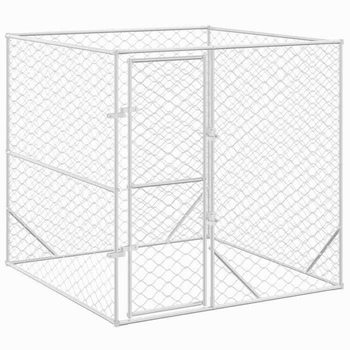 VidaXL Chenil d'Extérieur pour Chiens, Cage pour Chiens avec Porte, Niche pour Animaux de Compagnie, Enclos de Choits Jardin 153674