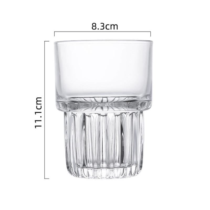 155ml/250ml/316ml Coffee Mug Heat-Resistant Glass Cups Transparent Tea Mug Water Cup for Drinking Milk Juice Tumblers Gift Glass