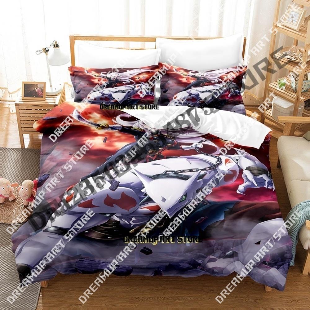 3D Print Anime Chained Soldier Bedding Set Single Twin Full Queen King Size Bed Set Adult Kid Bedroom Duvetcover Sets Anime