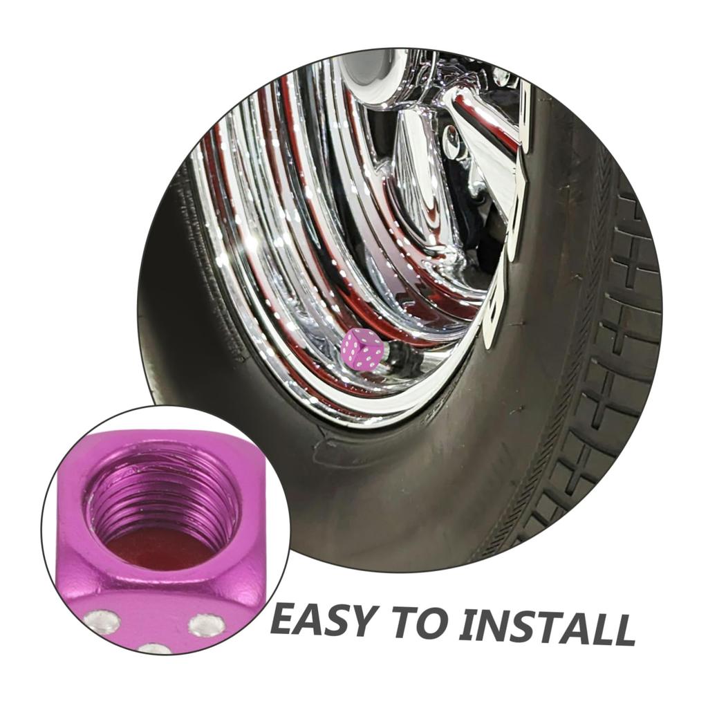 TINEASUR 4 Pcs Tire Valve, Tire Valve, Cap, Car Tire Cap, Valve, Stem Cap,