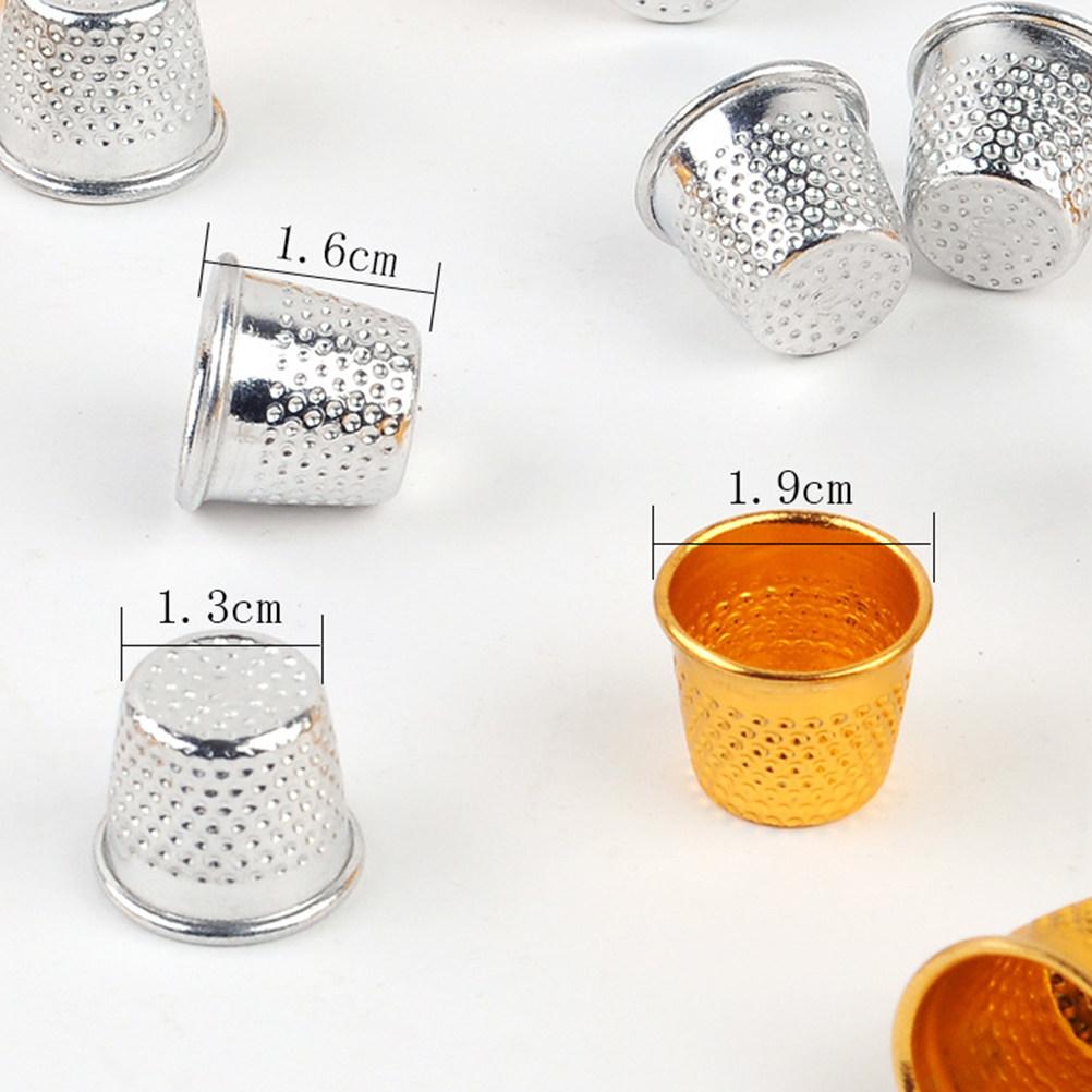 50Pcs Thimble Useful Metal Sewing Protective Supplies for Home DIY Crafts Sewing Accessory Silver DIY Crafts Tools