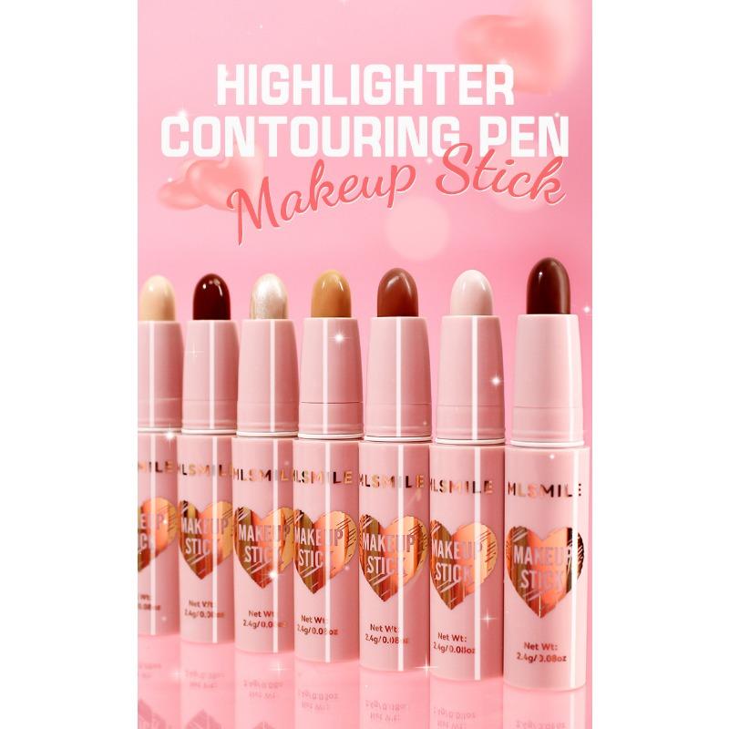 MLSMILE 8-color Highlight Stick Face Brightening Sleeper Silkworm Pen Three-dimensional Face Contour Shadow Stick