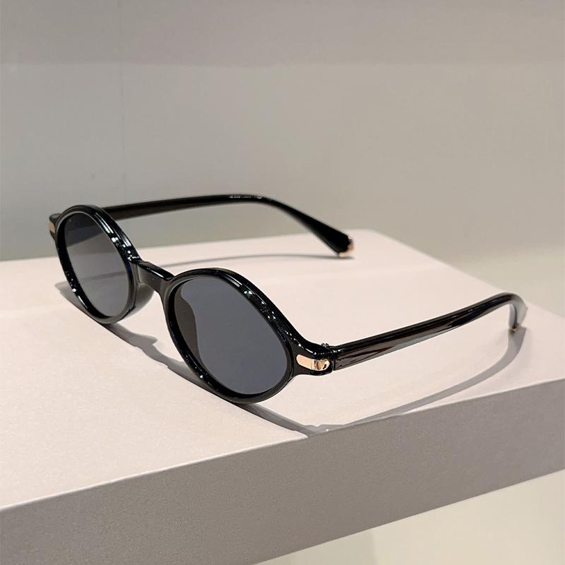 Cute Oval Sunglasses Women Fashion Simple Candy Color Rim Outdoor Shades New Trendy Brand Design Korean Style Sun Glasses