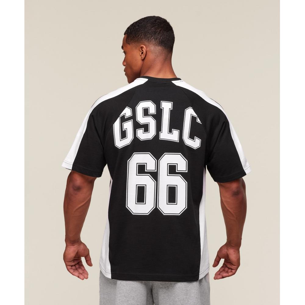 

Gymshark Gslc 66 футболка Черный белый A2c1f Bb3f XS