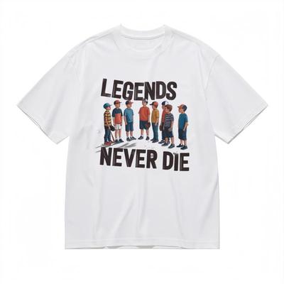 Damen Oversize Weich Atmungsaktiv Klassisches T-Shirt Vintage Jugend Squad Grafik T-Shirt