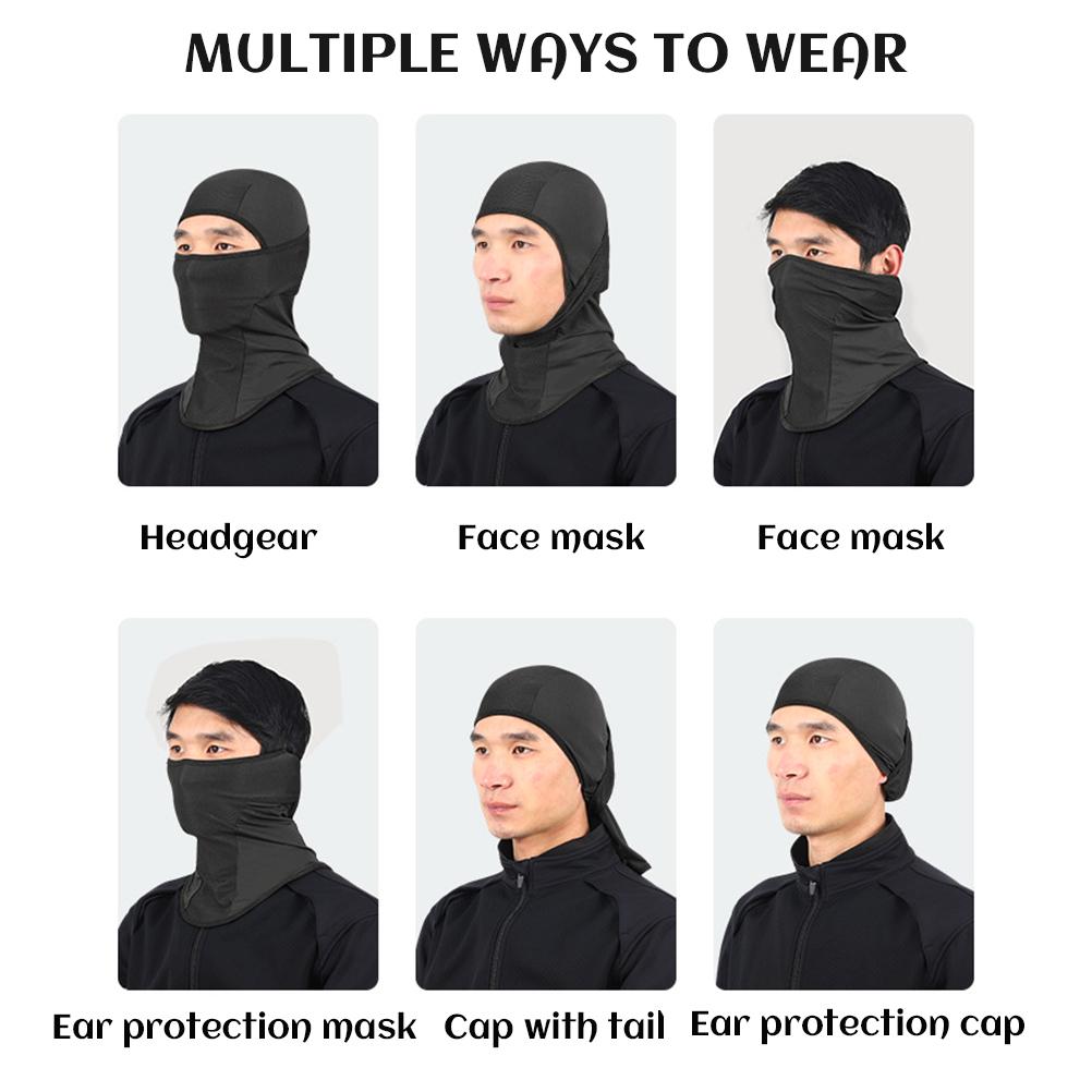 Sturmhaube Gesichtsbedeckung für Männer Frauen Eis Seide Atmungsaktiv Sonnenhaube für Sommer Radfahren Outdoor Angeln Motorradfahren
