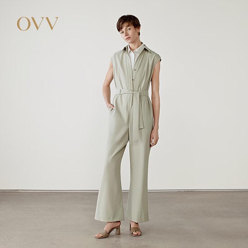 

OVV Women s Spring/Summer Casual Belted Jumpsuit M
