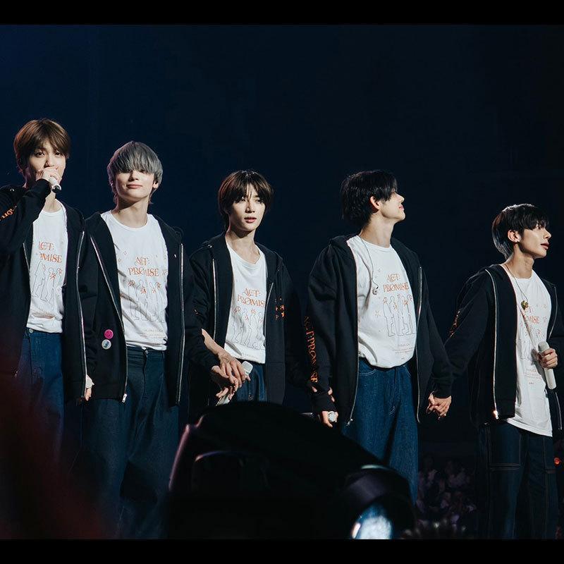 TX T2024 World Tour Concert ActPromise Peripheral Same Short Sleeve T-Shirt Printed Bottom Shirt on Clothes