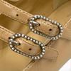 Great CHANEL Pumps COCO Mark Mary Jane Leather Flats Beige Leather 35.5 G45697 Used