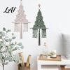 Holzperlen Wandornament Handgewebter Weihnachtsbaum Anhänger Boho Wandteppich mit Perlen & Einzigartige Kunst für Zuhause Stern Weihnachten Dekor Bauernhaus Feiertag