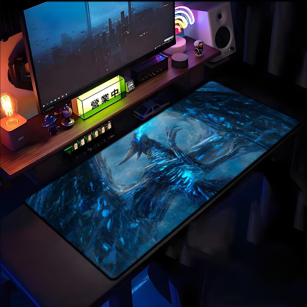 World of Warcraft Lich King Mouse Pad PC HD Anime Gaming Accessories Keyboard Mousepad Laptop XXL Game Cabinet Desk Mer Mousepad