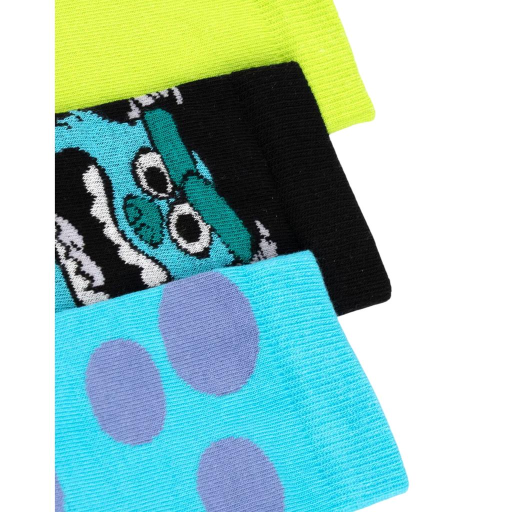 Monsters Inc Mens Mike & Sulley Calf-Length Socks (Pack of 3)