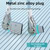 180 Degree Elbow Rotation Fast Charging Cable USB A To Type C Cable with Light Zinc Alloy Braided Data Cable USB Micro Charger