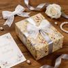 5m/Roll Floral Gift Wrap Rustic Style Decorative Wrapping Paper Roll  Wedding Gift Wrapping