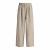 Women’s Wide Leg Linen Pants with Elastic Waistband and Pockets Loose Fit High Waist Casual Trousers for Daily Wear