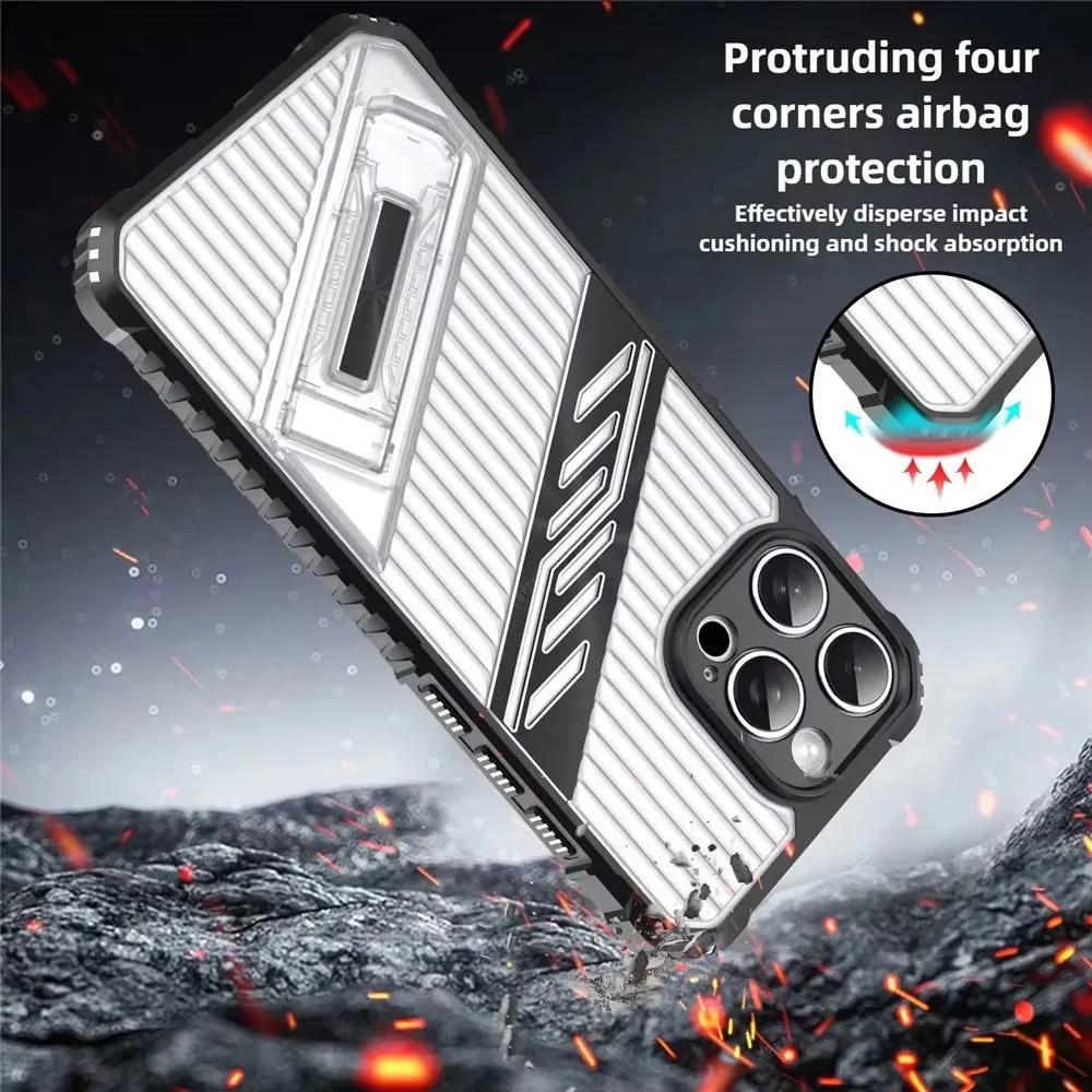 Armor Matte Phone Case For iPhone 16 13 15 11 14 12 Pro Max Shockproof Cover For iPhone 14 15 16 Plus Phone Accessories Fundas