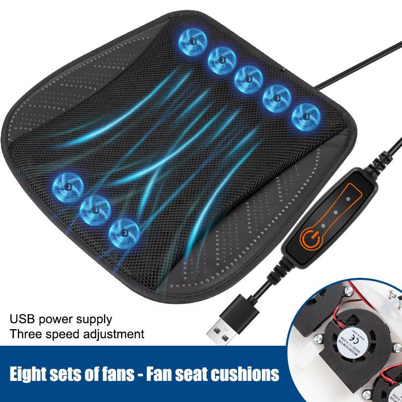 

Универсальный летний охладитель для автомобильного сиденья, охлаждающая подушка с USB-вентилятором, быстро продуваемое вентиляционное сиденье, охлаждаемое автомобильное сиденье