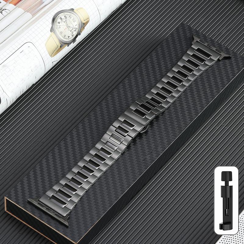 Titanium Strap for Apple Watch Ultra Band 49mm 45mm 41mm Butterfly Buckle Bracelet IWatch Series 8 7 6 5 4 3 SE 40mm 44mm 42mm