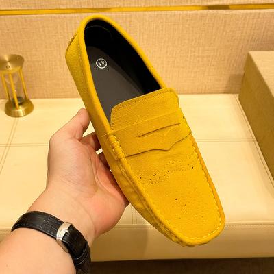 Maedef New High Quality Suede Loafers Men Casual Anti-Slip Men Outdoor Flats Shoe Comfortable Fashion Breathable Mens Shoes