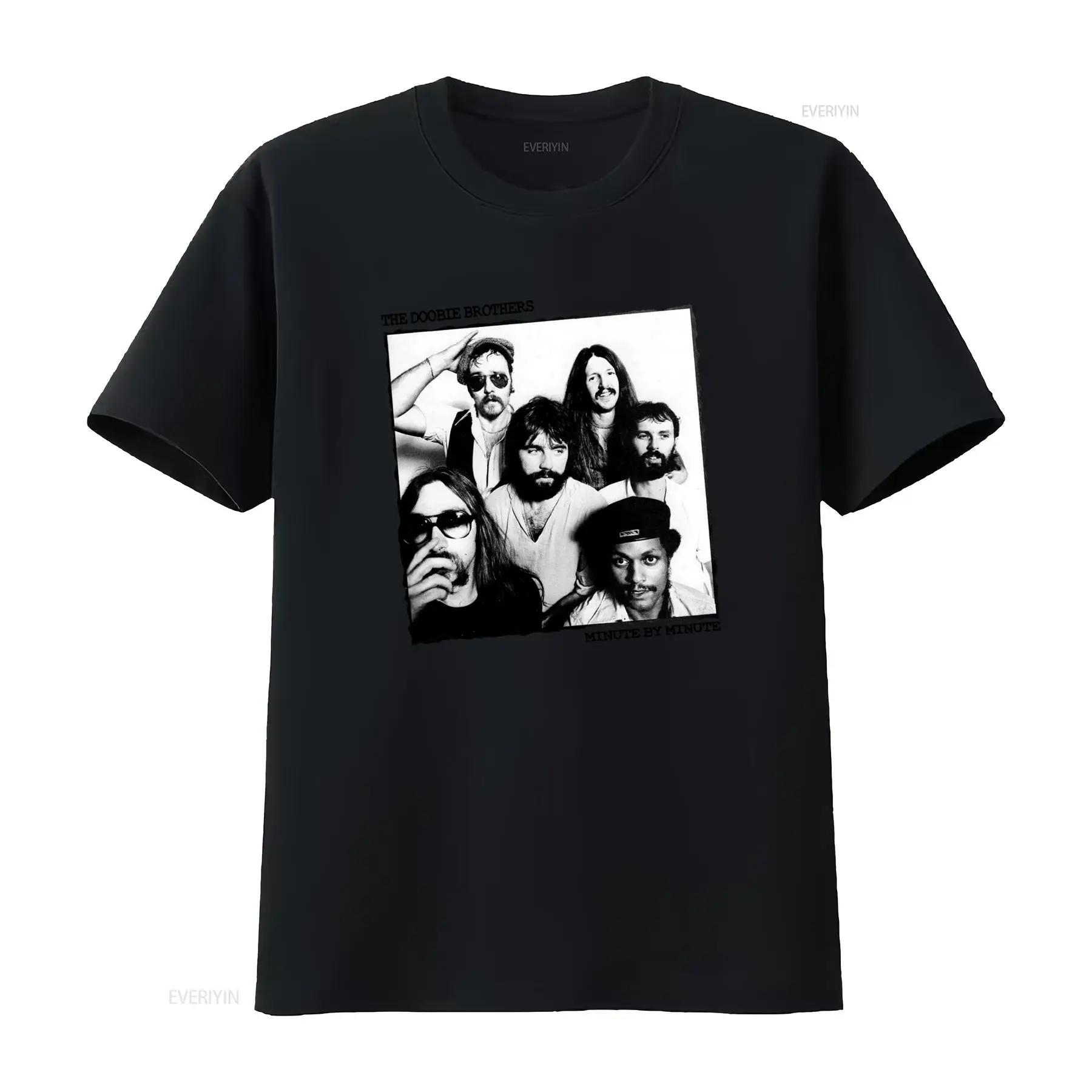 

Vintage The Doobie Brothers Minute By Band Cotton White T Shirt vintage Washed Comfortable streetwear Unisex Versatile 5XL різнокольоровий