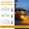 1141 Automotive Light Bulb 12V BA15s Bayonet S8 Warm White 10-Pack | RV Camper Trailer Boat Cabin Lights, Flicker-Free 2700K Warm White, BA15s