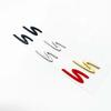 AUQ1 1pcs 4 S ABS New Car logo Fender side sticker Rear Bumper tail door trunk sticker car rear Emblem sticker styling Accessories