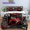 CR7 Cristiano Ronaldo Pattern Bedding,Quilt Set Quilt Cover Pillowcase Home Birthday Gift(1 * Duvet Cover + 2 * Pillowcase, Without Core)