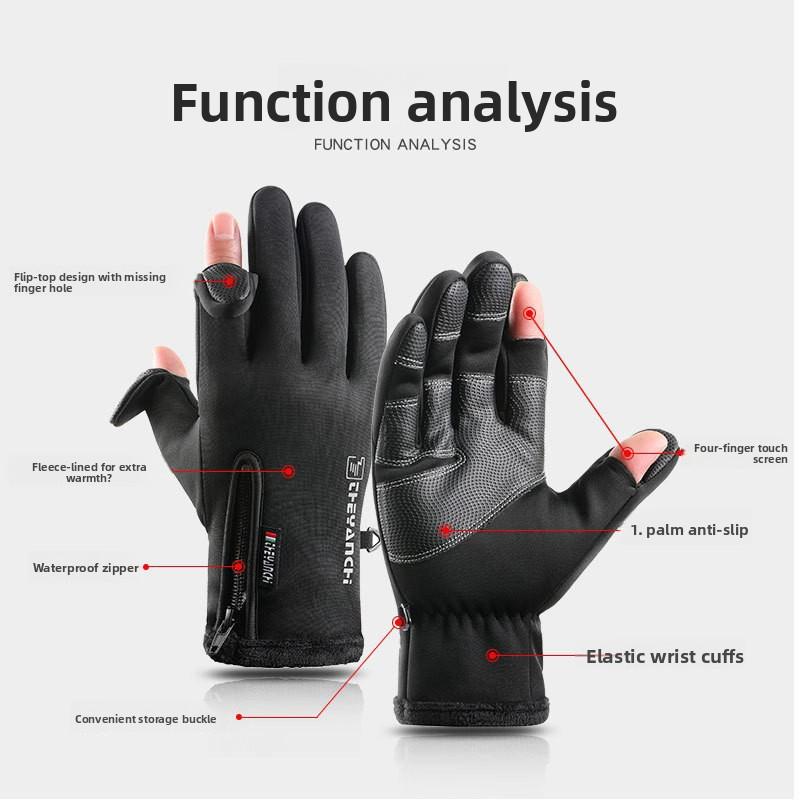 Cycling Winter Warm Gloves Touch Screens Windproof Waterproof Gloves Non-Slip Outdoor Snowboard Motorcycle Bike Warm Gloves