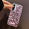 Retro Pink Leopard Glacier Texture Phone Case for Samsung Galaxy A55 A56 A36 A26 A16 A53 A06 A14 A24 A34 A54 A15 A25 A35 Cover