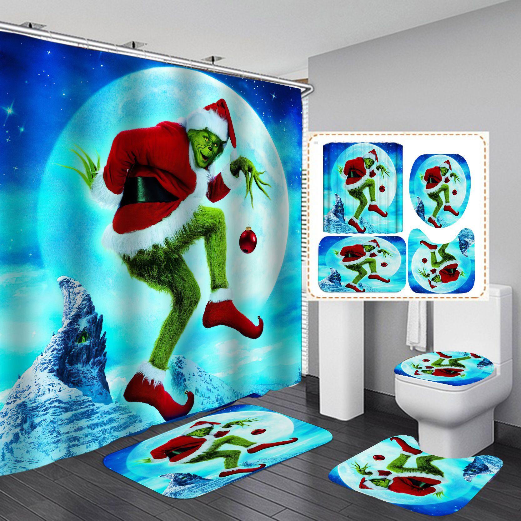 

Американська шторка для душу у ванній кімнаті Водонепроникна шторка для душу в туалеті без ударів 165X180-360g