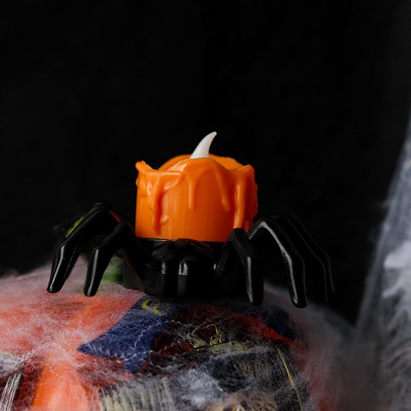 1Pc Halloween Decoration Spider Night Lights Party Supplies Decoration Props Bar, Haunted House, Horror Party Accessories