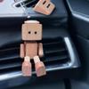 Wooden Shaking Man Car Dashboard Decoration Handmade Car Decor Action Figure Car Ornaments Sculpture for SUV Truck Sedan RV