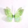 50 Stück 3D Organza Stoff Schmetterlings-Applikationen Doppellagige Chiffon Schmetterlings-Stickerei-Aufnäher Handgefertigte Haarnadel-Accessoires