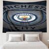 Manchester City Football Club Tapestry for Bedroom Aesthetic Classroom Tapestries Wall Hanging for Living Room Dorm Office,Ideal Creative Gift