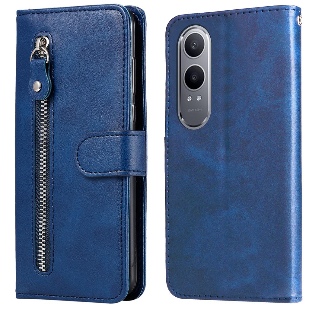 For OnePlus Nord CE4 Lite 5G/Oppo K12x 5G (China) (China) Case Zipper Pocket PU Leather Phone Cover