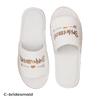 Fashion Bridal Party Slippers Set, Coral velvet Close-toe With Golden Letter Lightweight Plush Cozy Flats, Non-slip Soft Sole For Bride