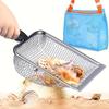 1/2 ks Nerezová ocel Malý otvor Filtr Zahradní lopatka Venkovní Plážová Síťová lopatka Plážová Dovolená Mušle Hračka Hra Obracení Půdy Síťová lopatka