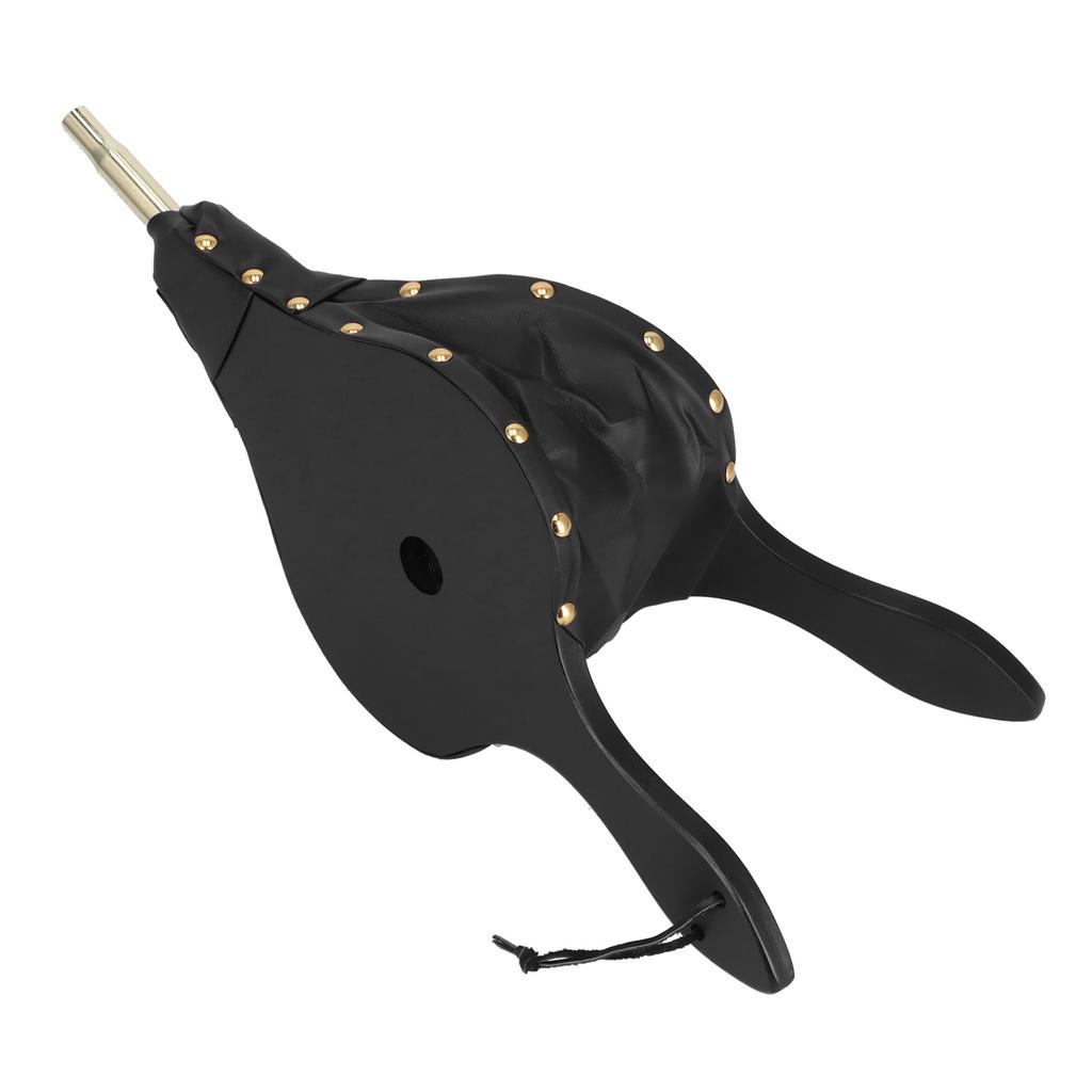 Fireplace Bellows 18.7x7.7in Antique Wood Air Blower with Hanging Strap for Outdoor Camping BBQ