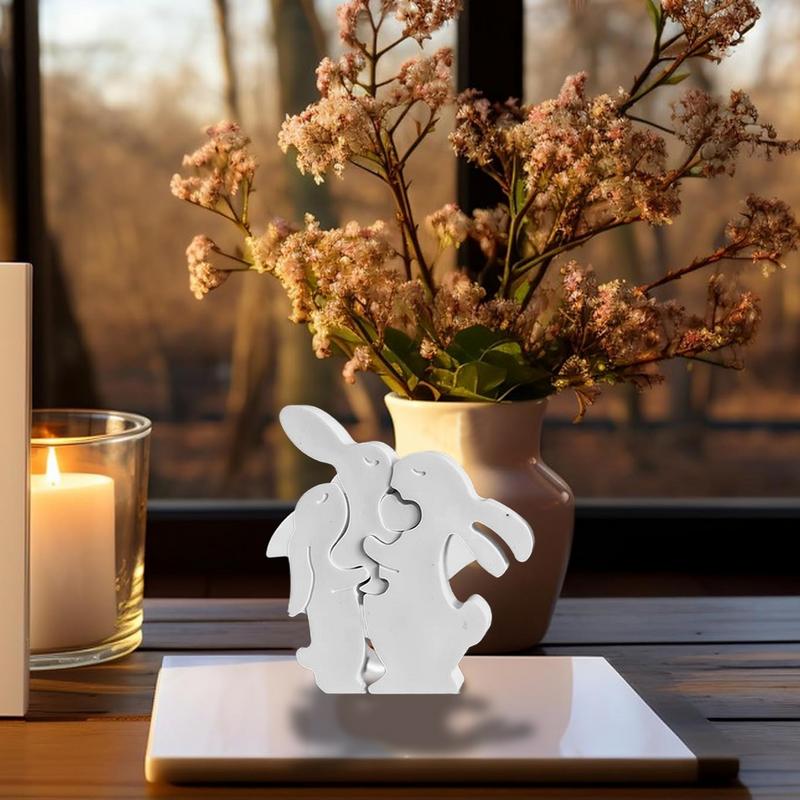 Bunny Silicone Mold Family Rabbit Epoxy Mould Silicone Rabbit Mold For Spring Holiday Home Decoration Arts Crafts Gypsum China Mainland