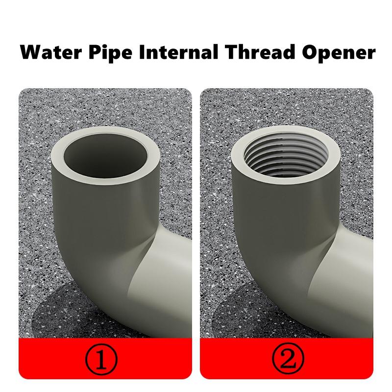 4/6-points Double Head Water Pipe Inner Hole Wire Opener, Electric Drill Compatible Hexagonal Universal Water Pipe Tapping Tool