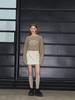 Anoetic Gold Logo Mini Skirt_Ivory