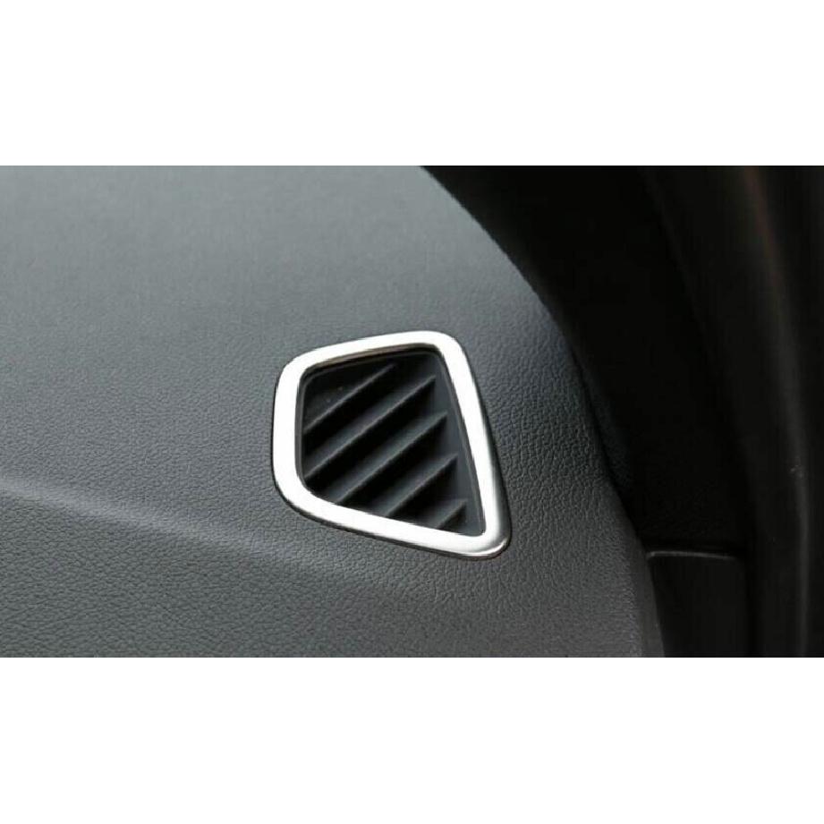 For BMW 5 Series G30 2018- Silver Titanium Dashboard Side Vent Overlay Cover