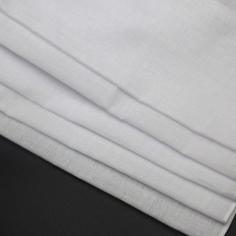 10pcs Men White Handkerchiefs From Soft Cotton Handkerchief for Maintaining Cleanliness and Fashionable